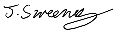 J. Sweeney signature